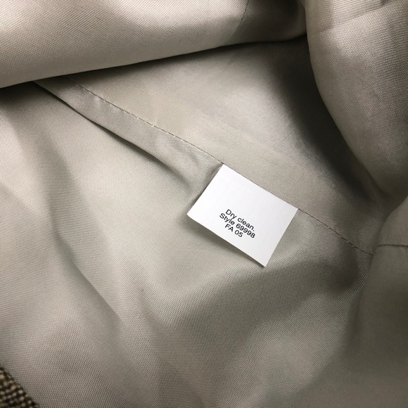 J. Crew Tweed Blazer Elbow Patches Brown 100% Wool - Picture 6 of 8